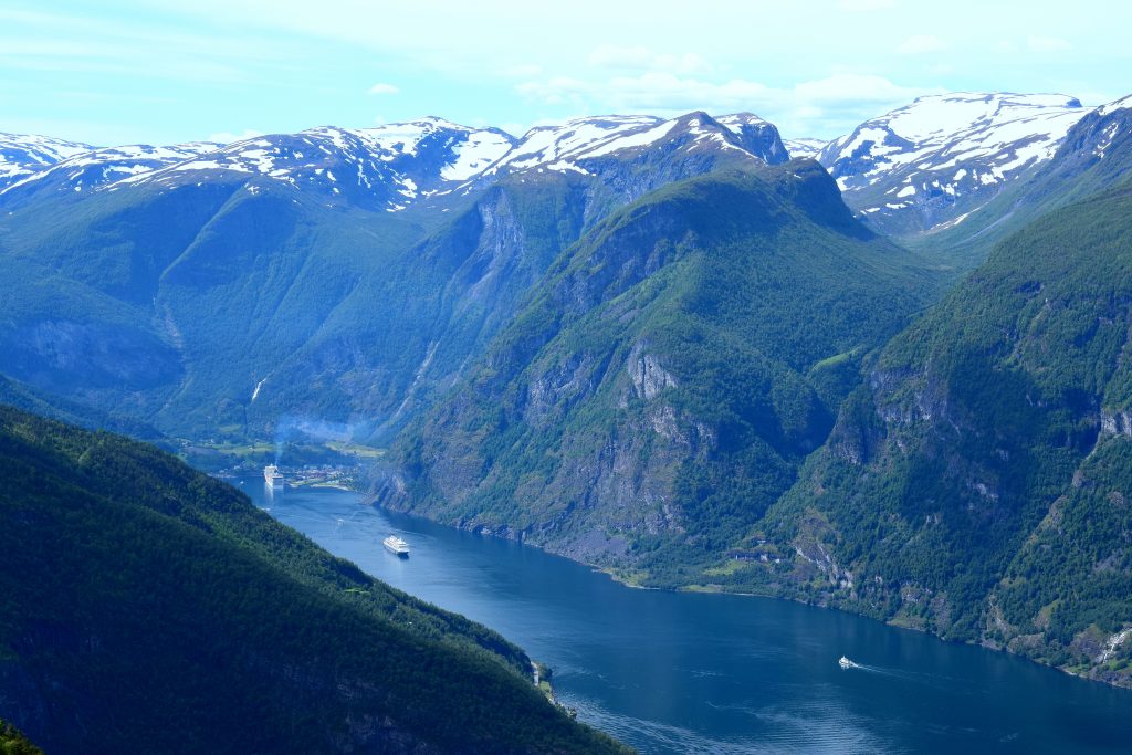 Flåm från ovan