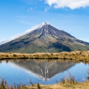 Högupplöst foto av berget Taranaki i Nya Zeeland